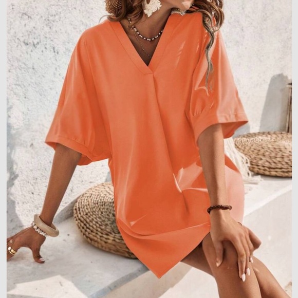 Luxe V neck mini dress - Picture 9 of 11